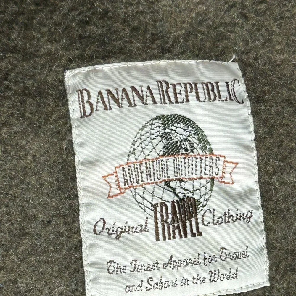 Banana Republic Khaki Brown Utility Field Vest Safari
